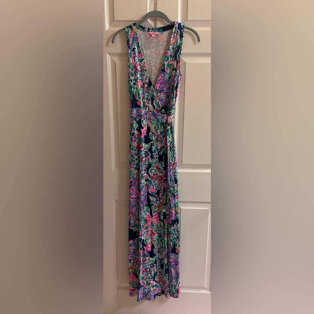 Lilly Pulitzer Delfina Wrap Maxi Dress